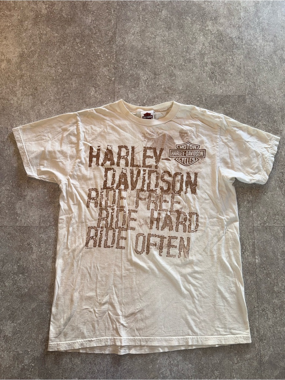 Harley-Davidson Ride Free Ride Hard Ride Often Graphic T-Shirt Men’s Large